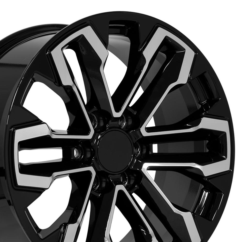 20" Replica CV69 fits Chevrolet Silverado 20x9 Gloss Black