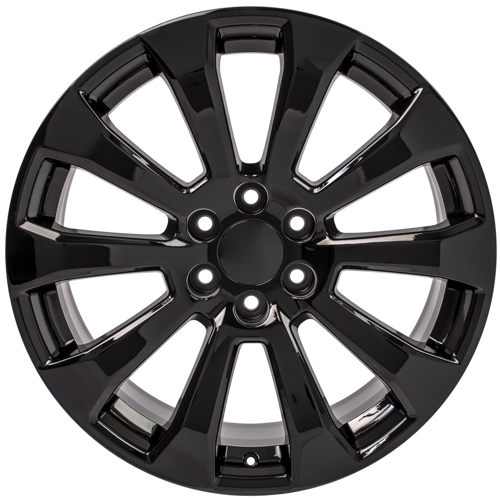22" Replica Wheel fits Chevrolet Silverado 1500 High Country,  CV95 Black 22x9