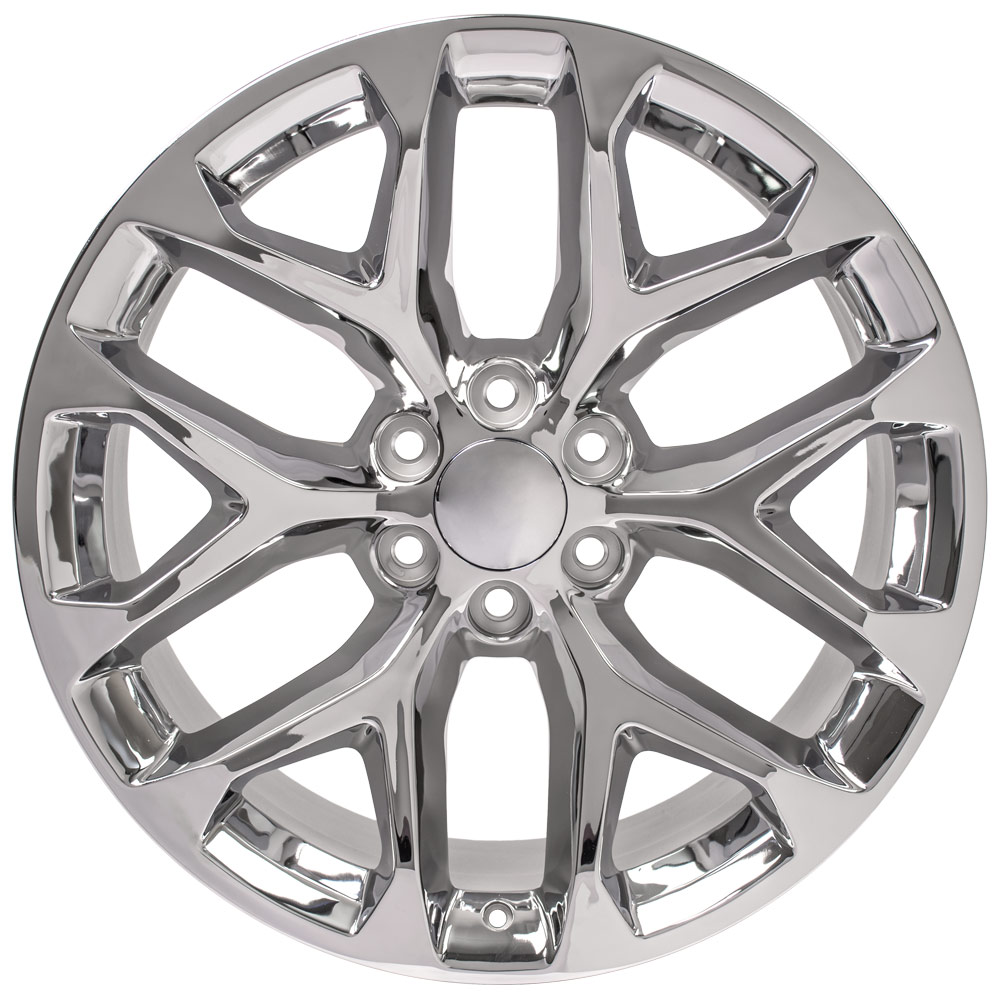 22" Replica Wheel fits GMC Sierra,  CV98 Chrome 22x9