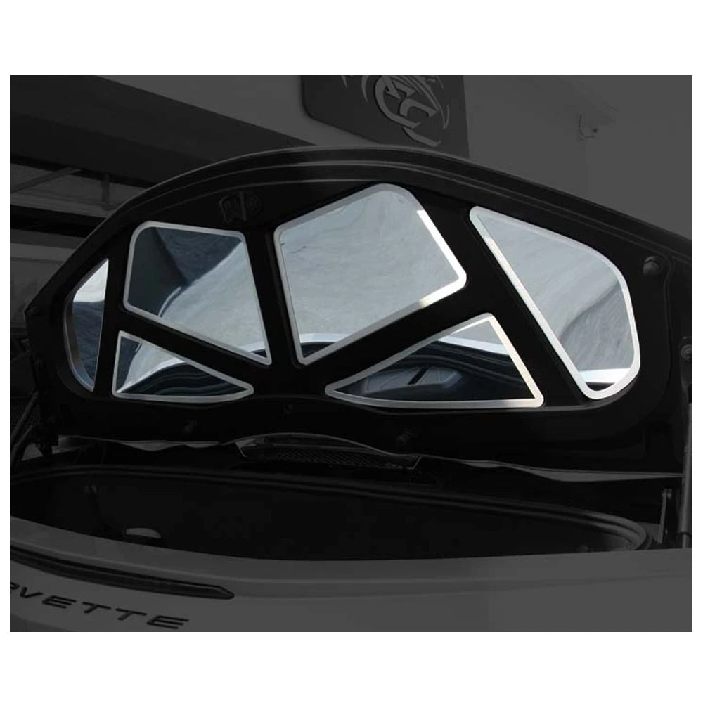 C8 Corvette 6pc HTC Trunk Panel Set Stainless Steel
