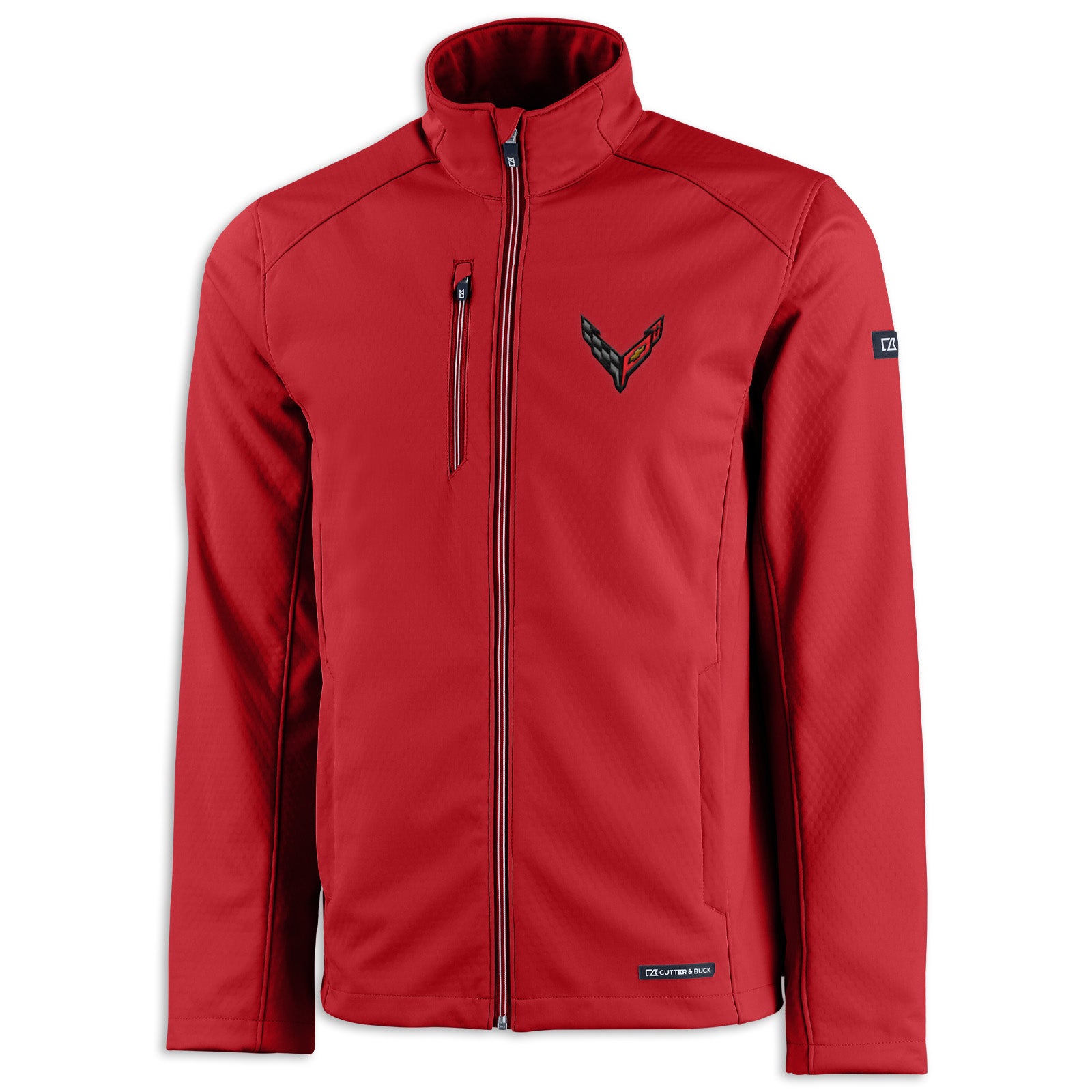 C8 Corvette Men's Full-Zip Jacket - Red