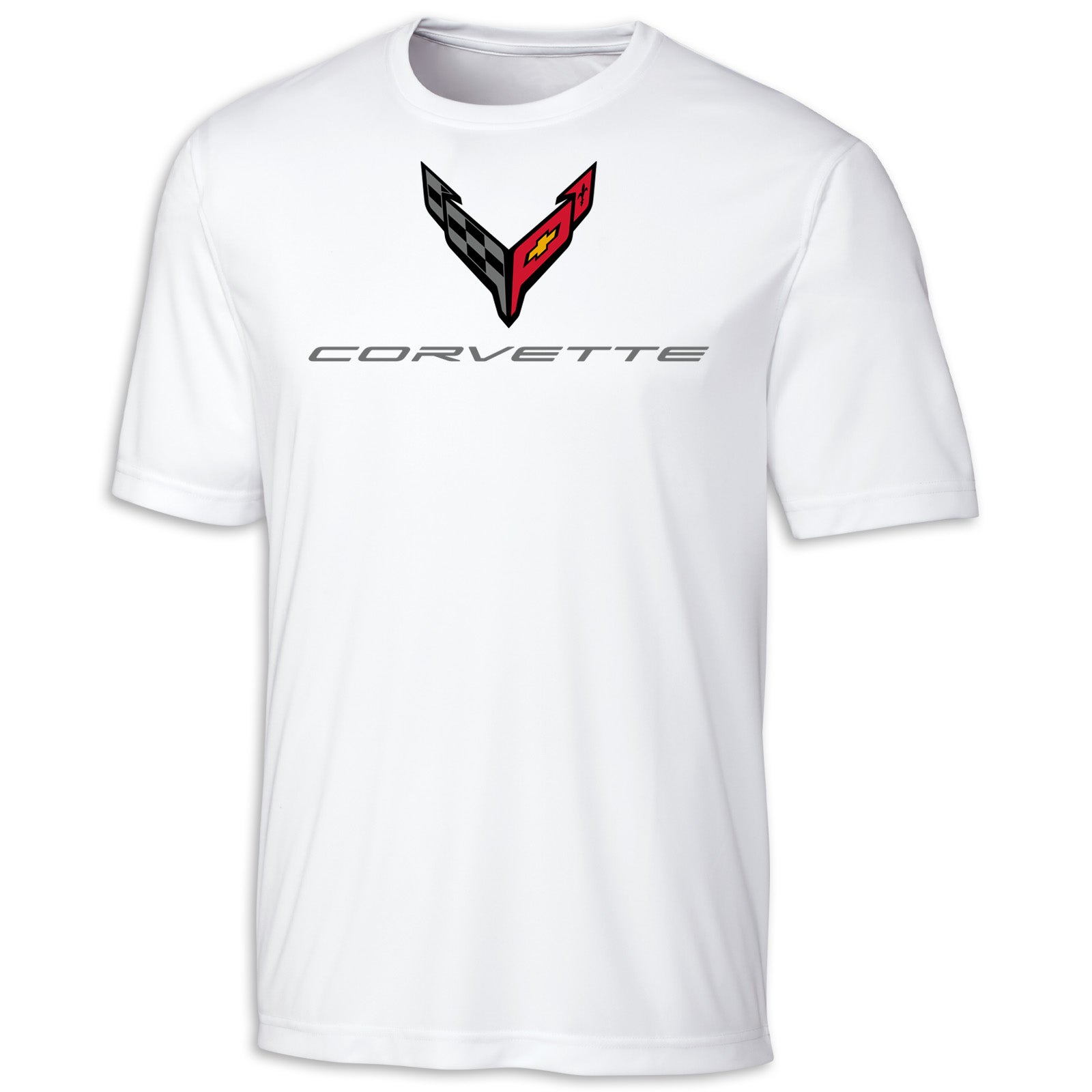 C8 Corvette Performance T-Shirt - White UPF 50+