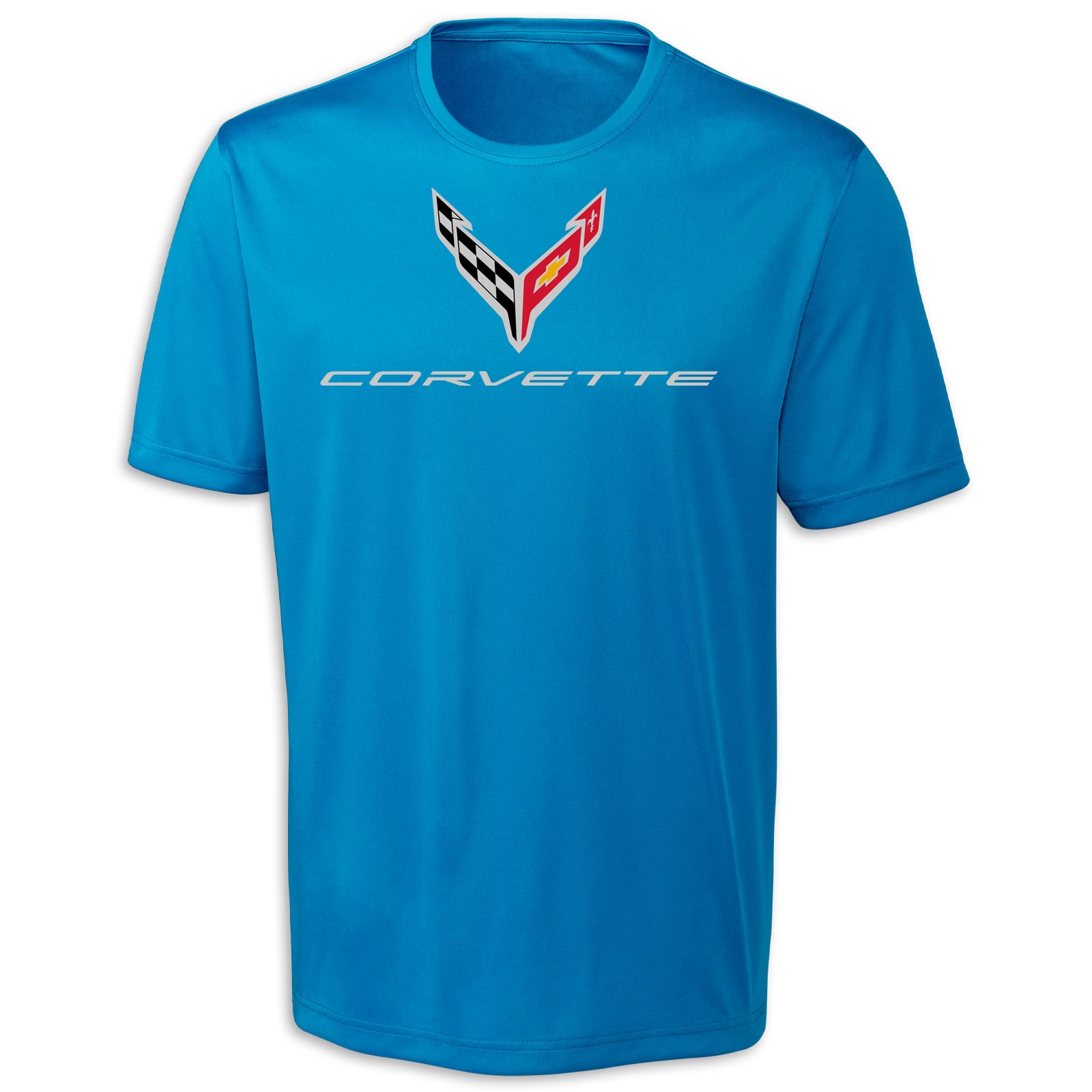C8 Corvette Performance T-Shirt - Ocean Blue UPF 50+