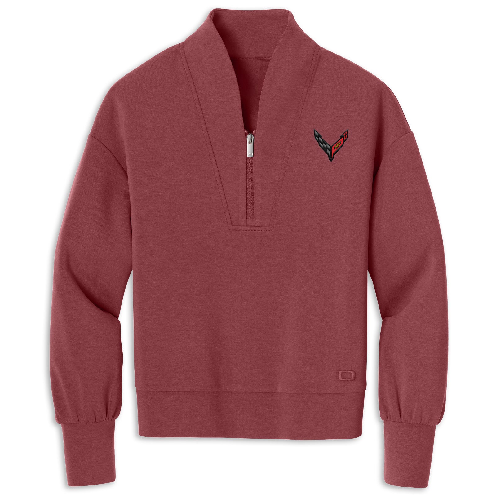 Corvette Women's Quarter-Zip Soft Ruby