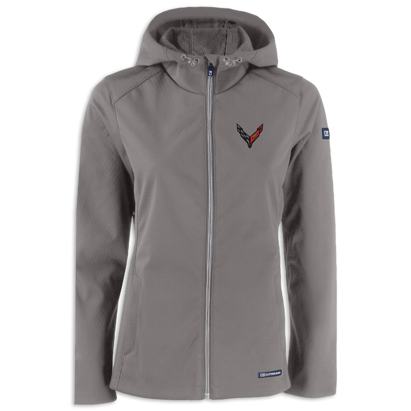 C8 Corvette Women's Full-Zip Jacket - Elemental Gray