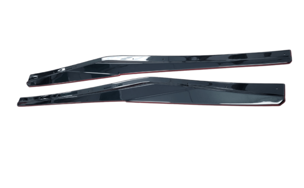 Classic Trim, C8 Corvette CTGT Side Skirts in Carbon Flash Metallic with Pin Stripe