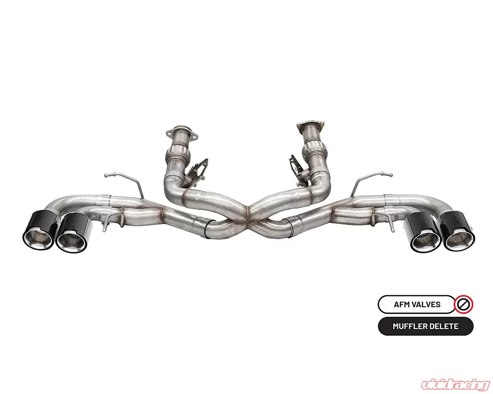 Corsa 3" Catback w/ 4.5" Carbon Fiber Polished Tips Chevrolet Corvette C8 2020-2024