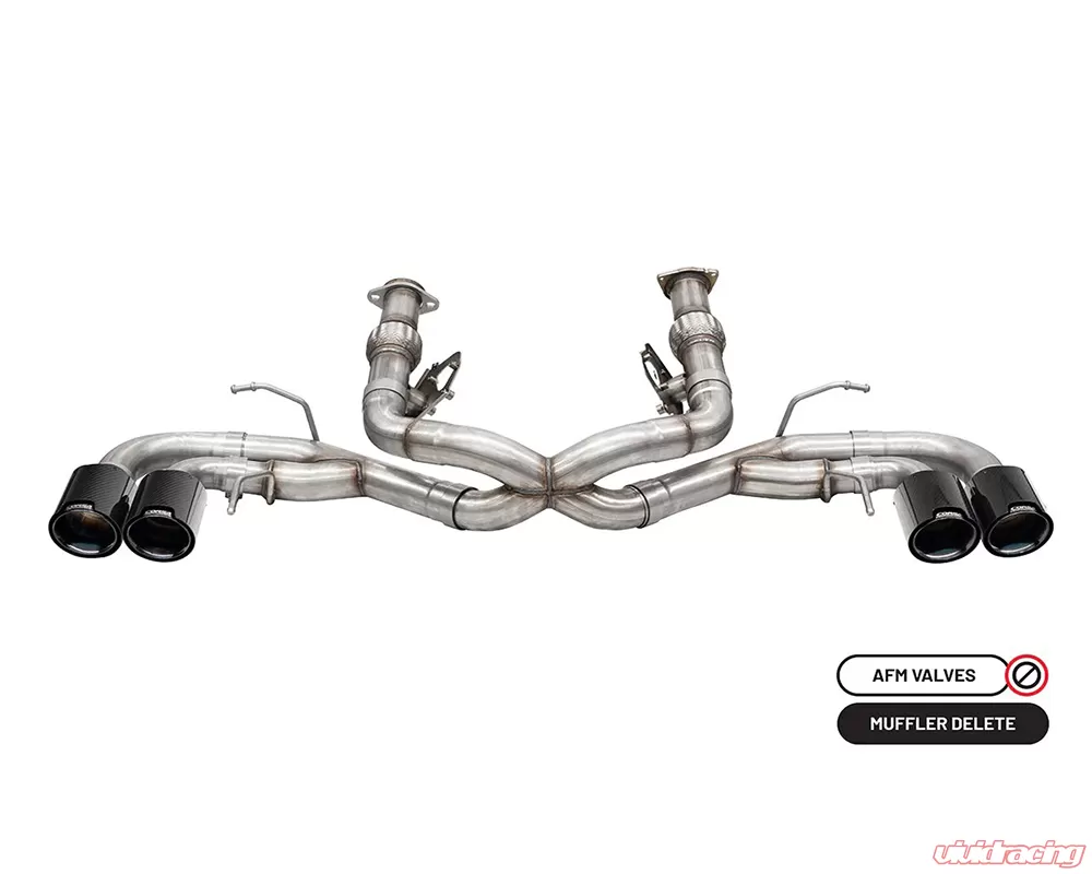 Corsa 3" Catback w/ 4.5" Carbon Fiber Black PVD Tips Chevrolet Corvette C8 2020-2024