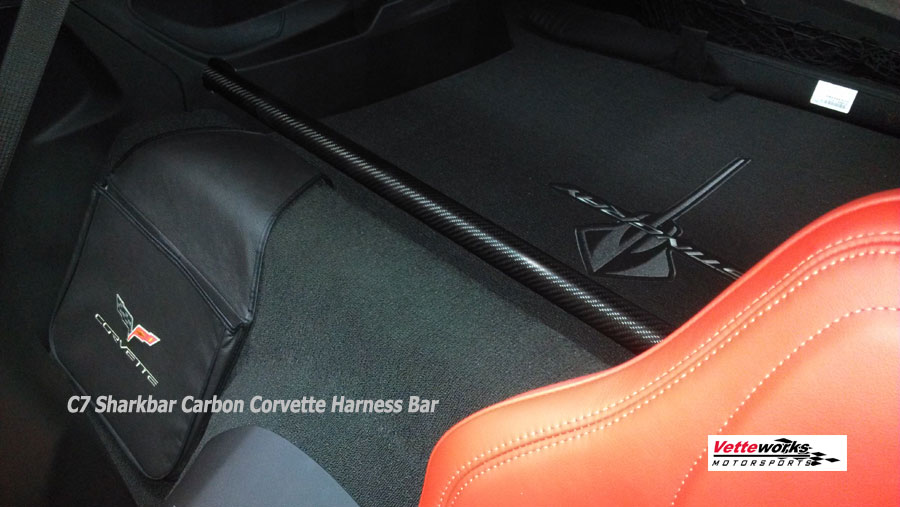 2014+ C7 Corvette Carbon Fiber Harness Bar, Harness Mounting for Track Events