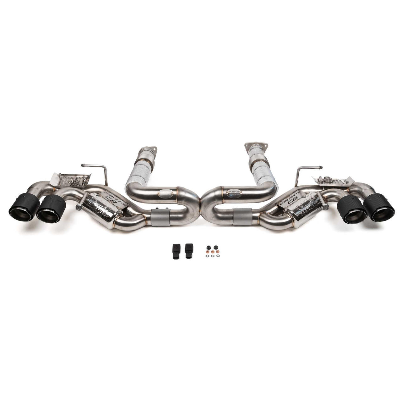 Corvette C8 Fabspeed Valved Maxflo Exhaust 2020+, Carbon
