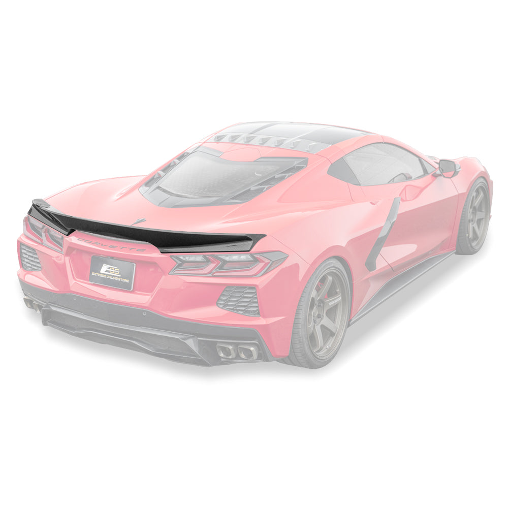 EOS Ducktail C8 Corvette Stingray Rear Spoiler - Hydro Carbon Fiber