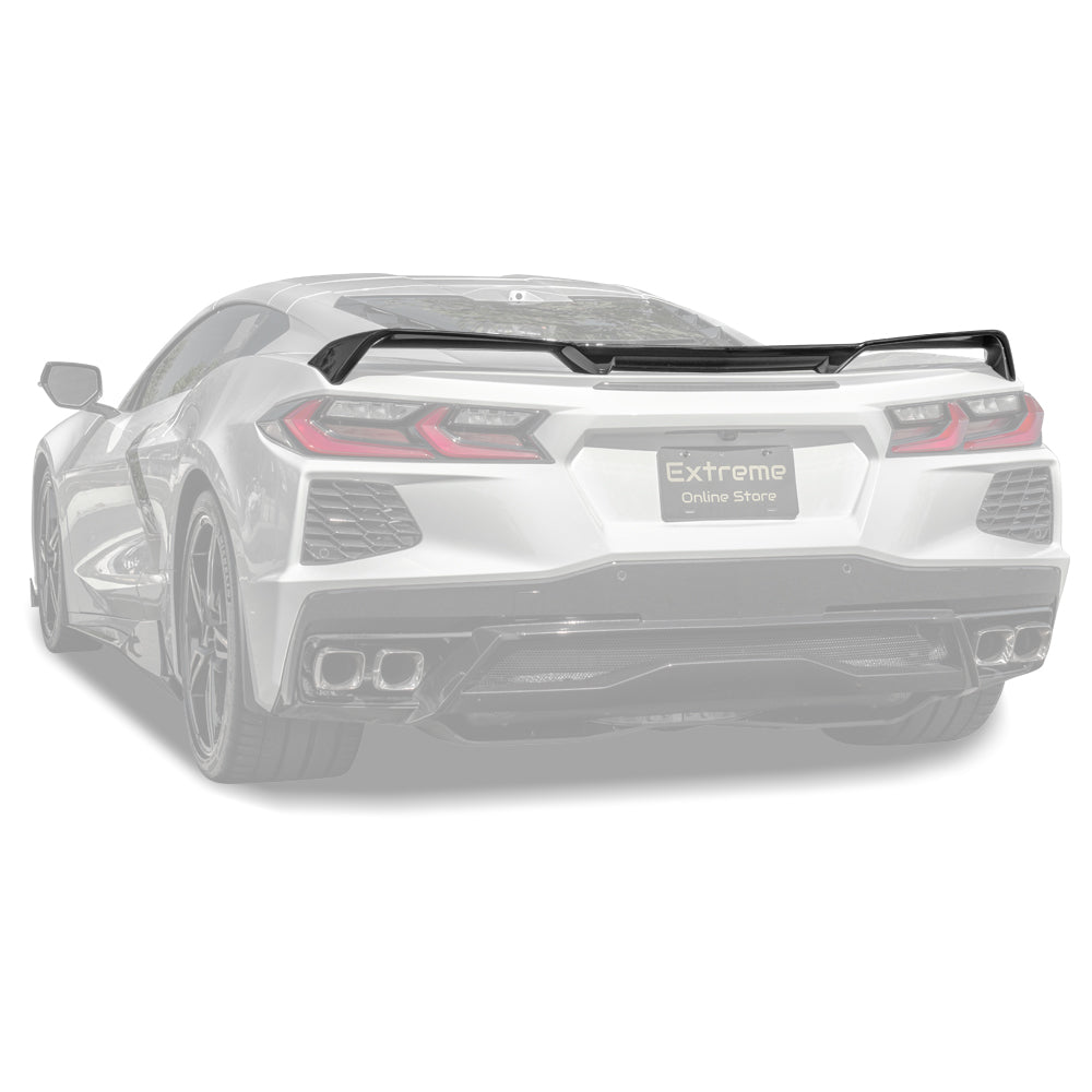 EOS Z51 Wickerbill Package C8 Corvette - Unpainted Black, W/O Add-On Wickers