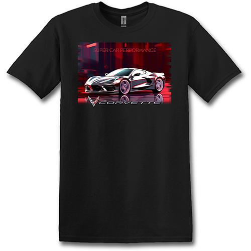C8 Corvette, Mens Next Generation 2023 C8 Z06 NEON, T-shirt