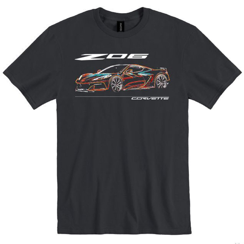 C8 Corvette, Mens Next Generation 2023 C8 Z06 NEON, T-shirt