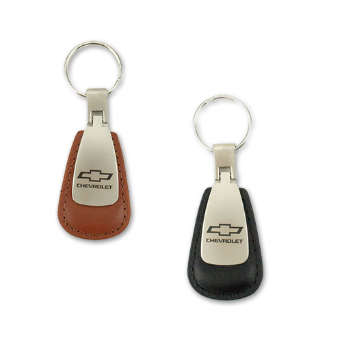 Chevrolet Leather Teardrop Key Tag