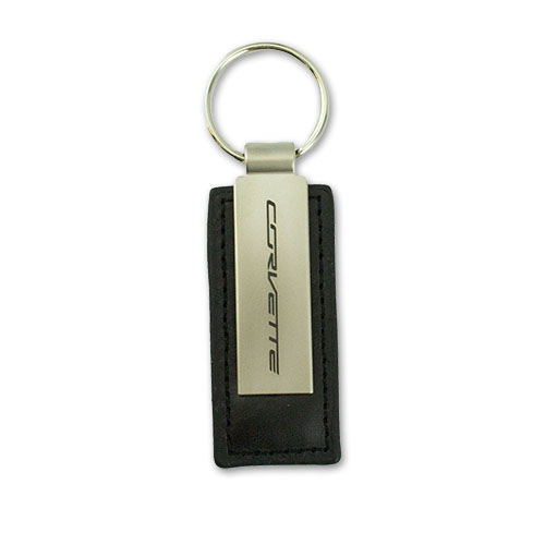 C7 Corvette Metal Leather Key Ring
