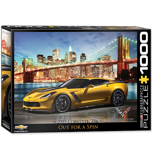 C7 Corvette, OUT FOR A SPIN 1000 Piece  Puzzle