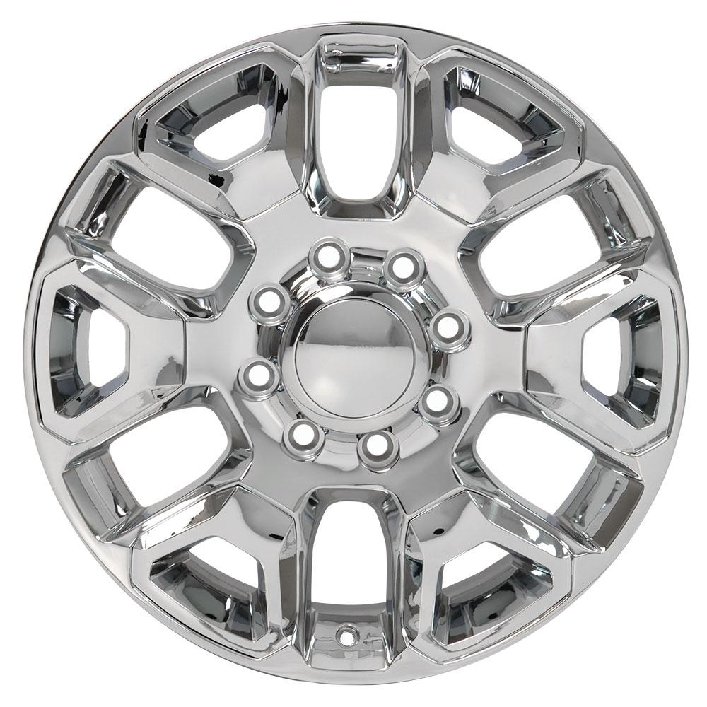 20" fits Dodge,  2500, 3500 Replica Wheel,  Chrome with Chrome Inserts 20x8