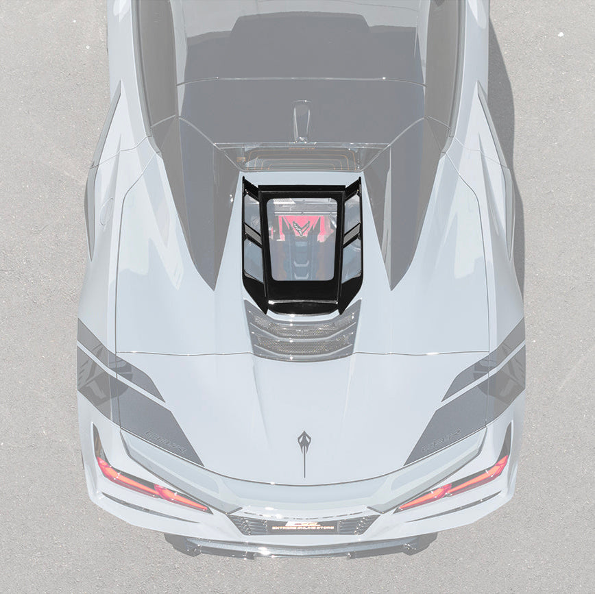 EOS 2020-Up C8 Corvette Convertible Rear Hatch Upper HTC Tonneau - Carbon Flash
