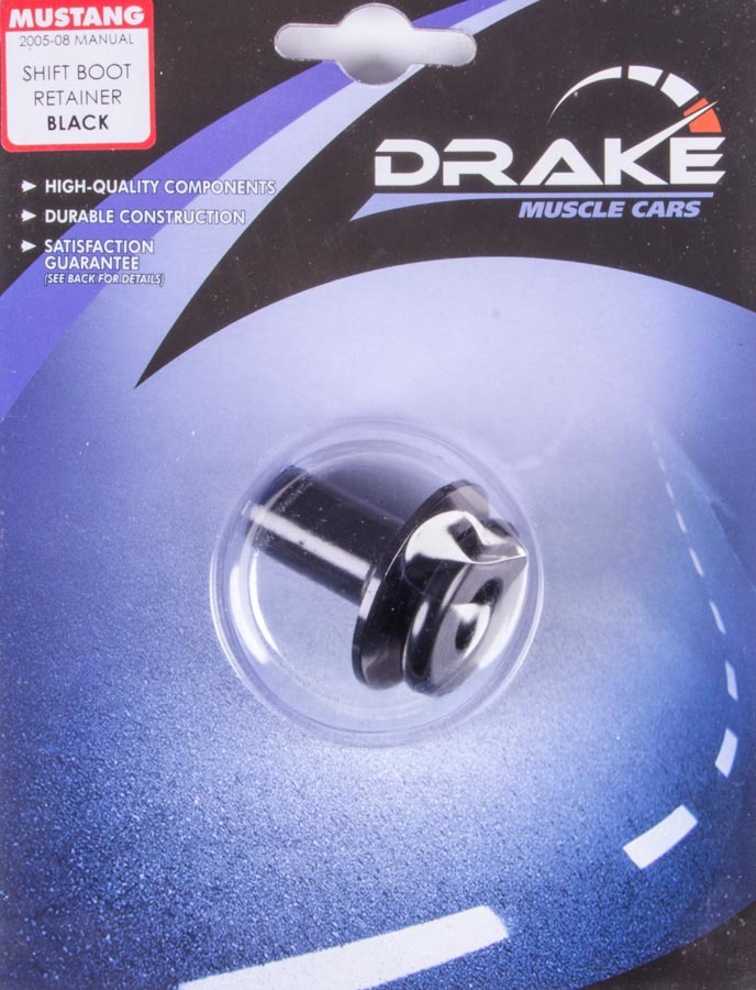 Drake Automotive Shifter Boot Retainer, Aluminum, Black Anodize, Ford Mustang 2005-09, Each