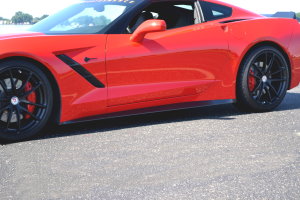 C7 Corvette Stingray and Z06/Z51 Katech Carbon Fiber Side Skirts, Pair