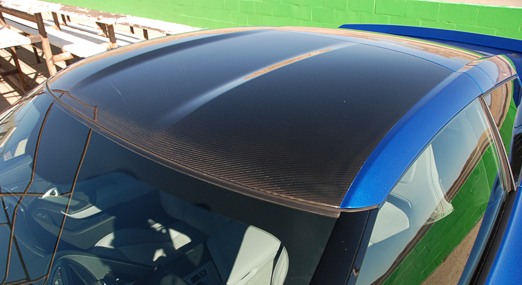 2014 Corvette Stingray Carbon Fiber Roof Pnale and Halo / B Pillar Replacement