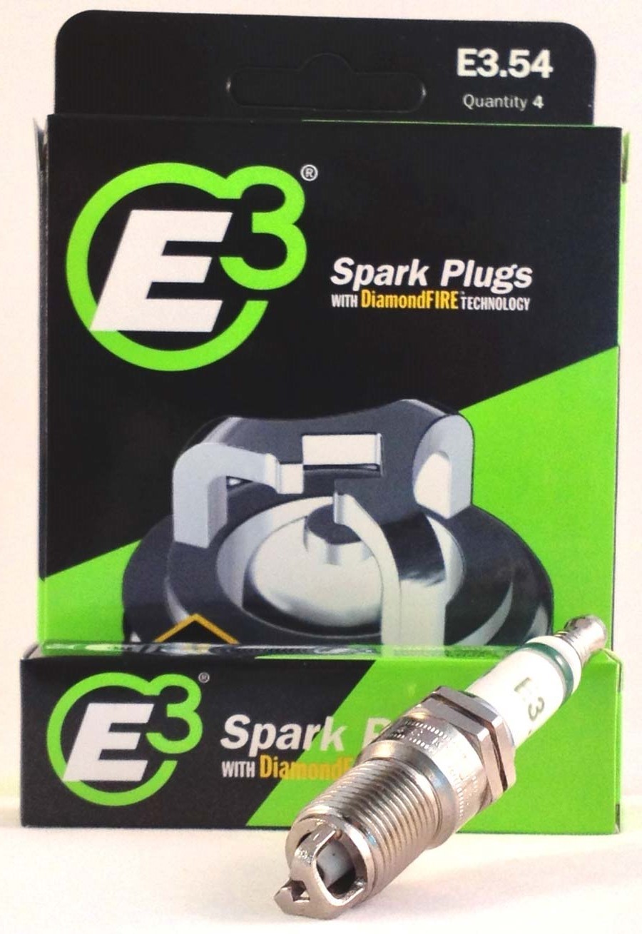 E3 Spark Plugs Spark Plug, Diamond Fire, 14 mm Thread, 0.691" Reach, Tapered Seat, Resistor, Each
