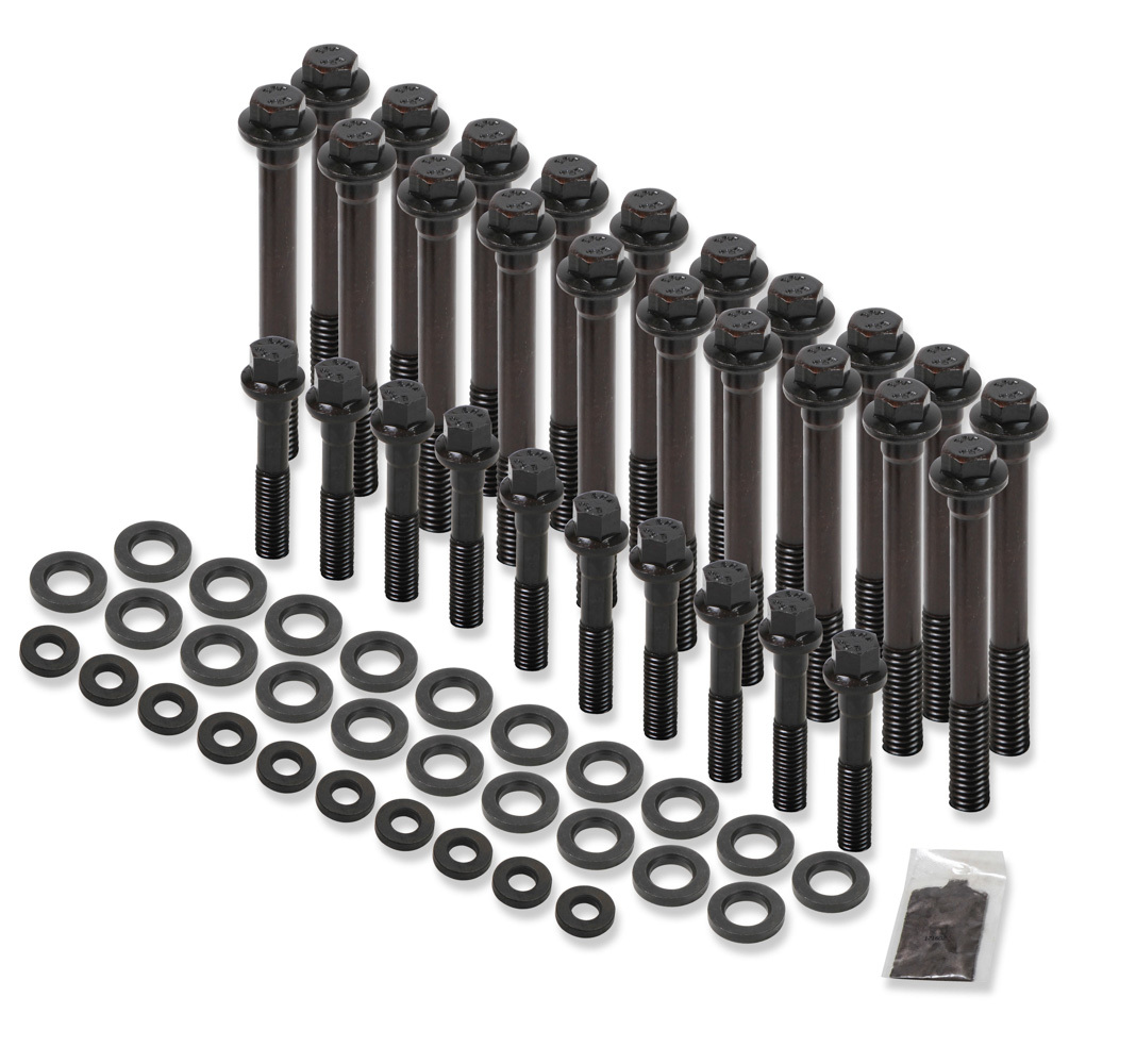 EARLS Head Bolt Set 6pt - GM LS Engine 04-14, Black Oxide, GM LS-Series, Kit