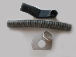 ECS Brake Spindle Duct Kit, C5 and C6 Corvette Models, High Temp Hoses