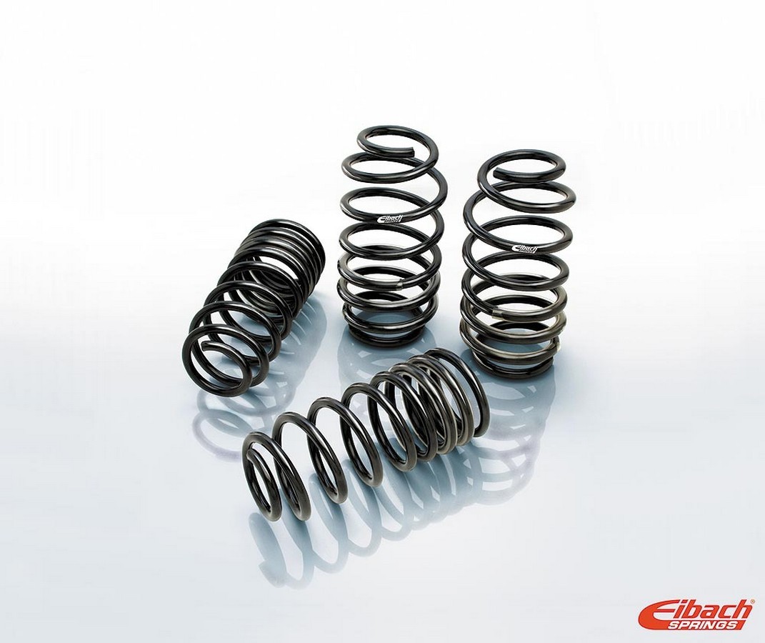 Eibach Springs Suspension Spring Kit, Pro-Kit, Lowering, 4 Coil Springs, Black Powder Coat, Ford Mustang 2010-13, Kit