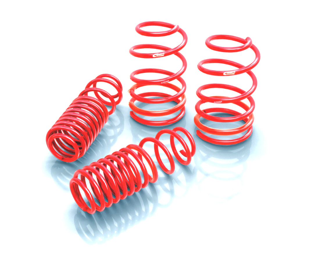 Eibach Springs Suspension Spring Kit, Sportline, Lowering, 4 Coil Springs, Red Powder Coat, Ford Mustang 2005-10, Kit