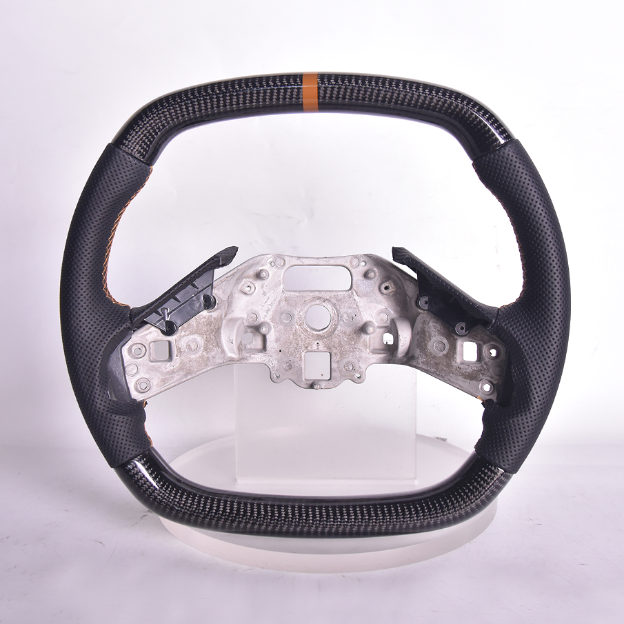 EOS C8 Corvette Carbon Fiber Steering Wheel Black - W / O - ST-C8-20UP-043