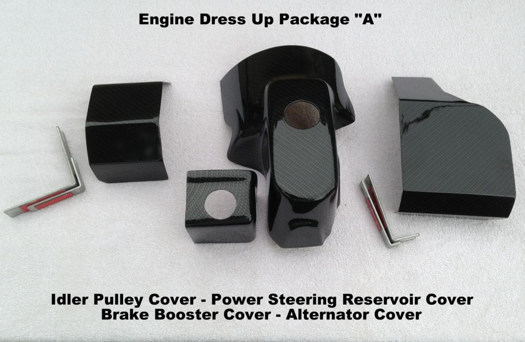 C5 Corvette Black Carbon Fiber Style Engine Dress Up Package A
