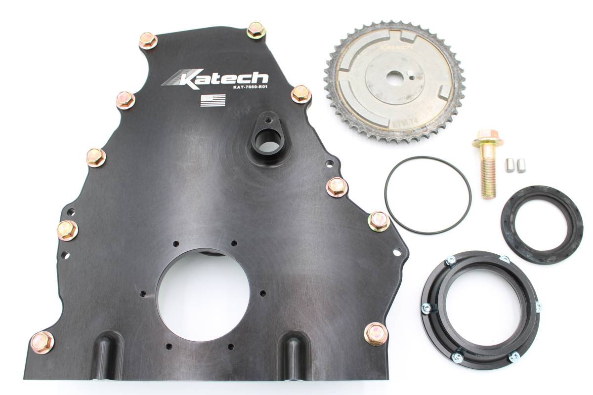 Katech Gen V LT External Dry Sump Flat Billet Front Cover Kit