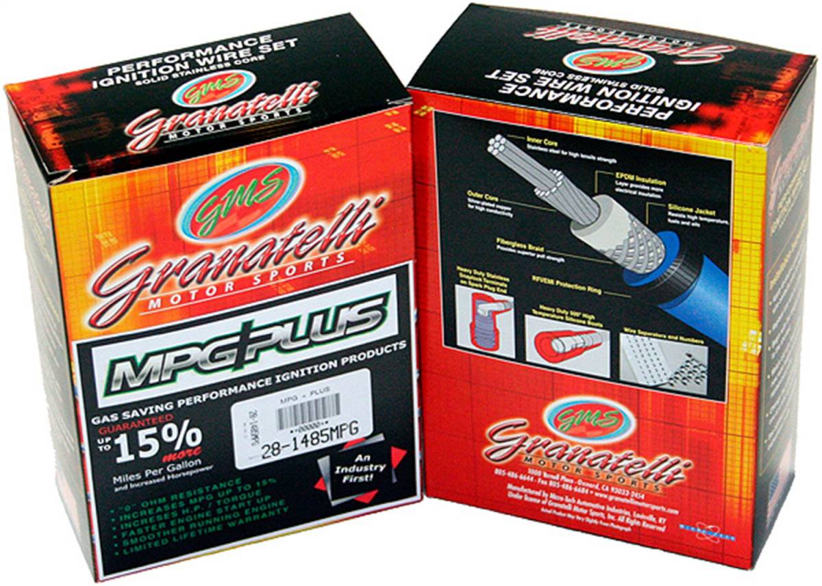 Granatelli 1998-2000 Mazda Protege 1.8L L4 0-Ohm Spark Plug Wires - 24-1654S