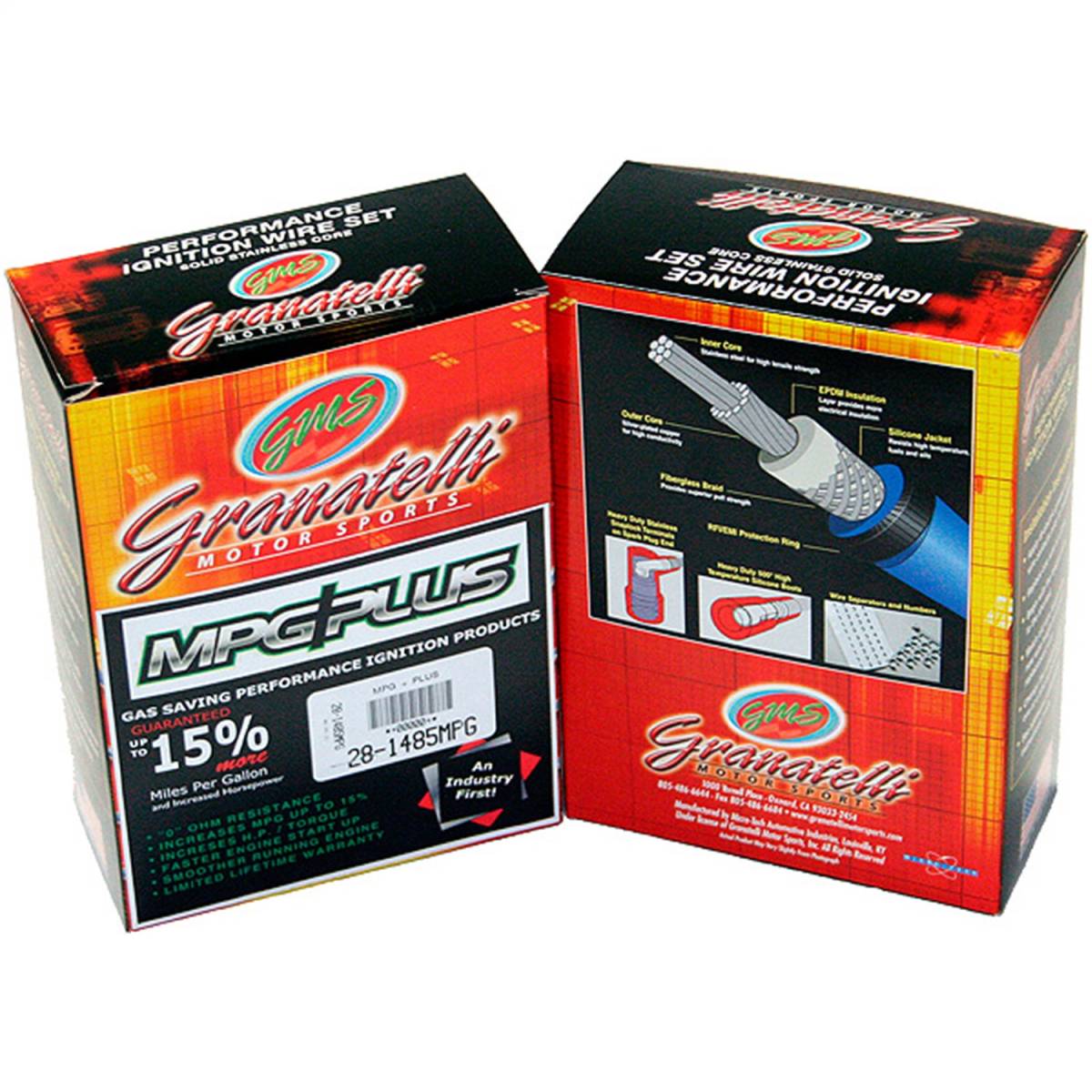 Granatelli Performance Spark Plug Wires - Blue - GM LT1/LT4 5.7L V8 - 28-1423S