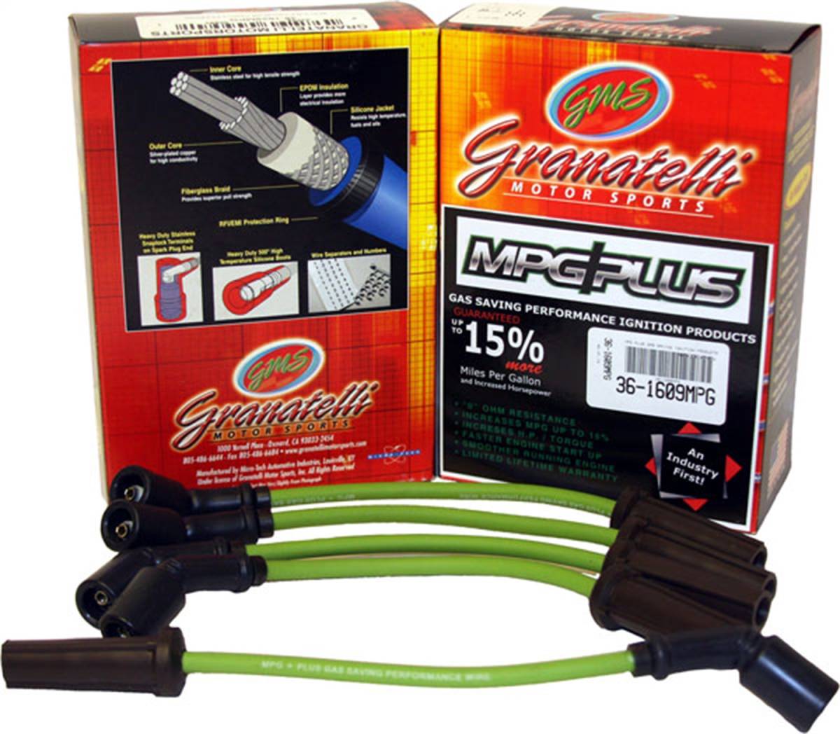 Granatelli 1984-1985 Toyota Van All Engines MPG 0-Ohm Wires - 34-1018MPG
