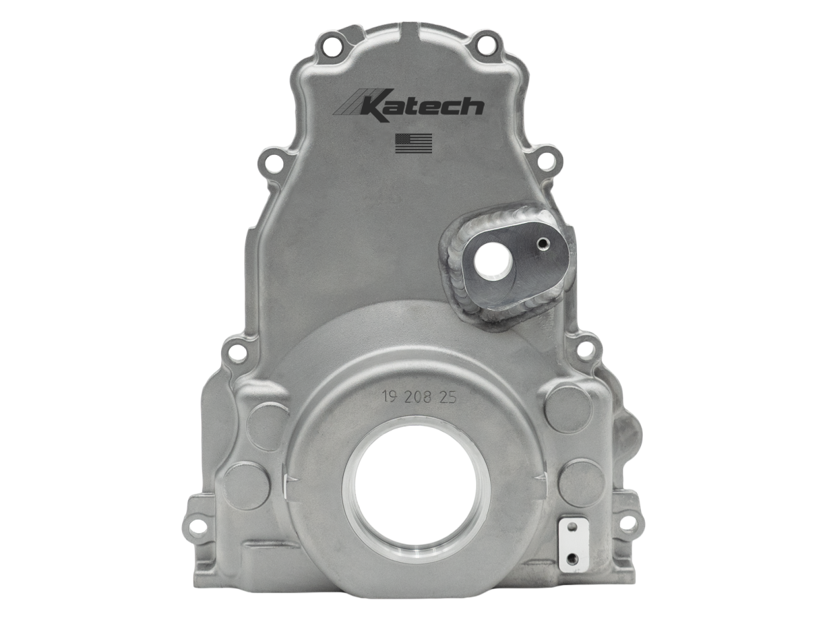 Katech RHS Raised Cam Wet Sump Front Timing Chain Cover