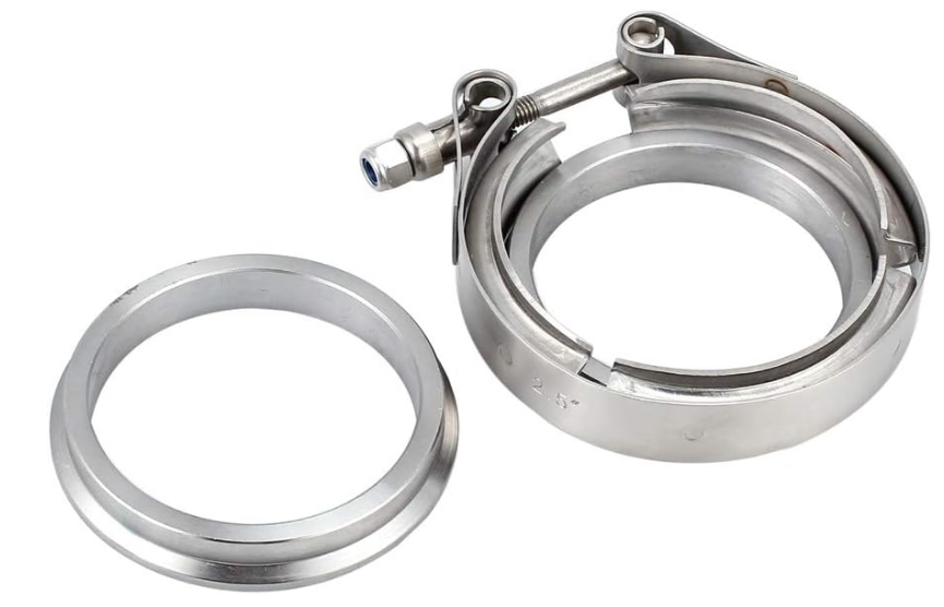 Granatelli 2.25" V-Band Clamp & Male-to-Female Interlocking Flange - 308522-1