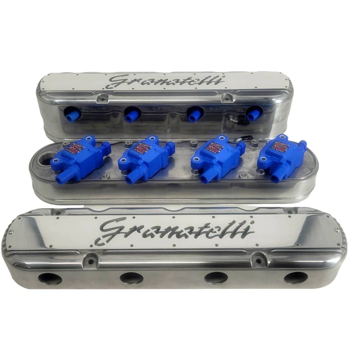 Granatelli LS 2 pc Tall Valve Cover Polished Finish - 640361-4