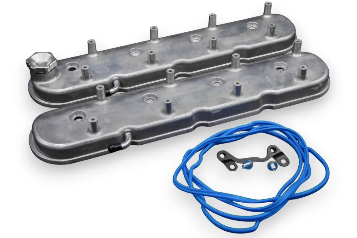 Granatelli LS Valve Cover Cast Finish, 4.8,5.3,5.7,6.0,6.2,7.0L, Pair - 640365