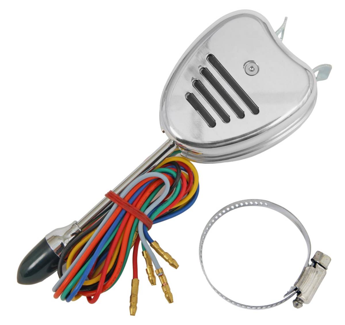 Granatelli Turn Signal Switch, with Billet Cover "GROOVEY", Polished - 698114PS