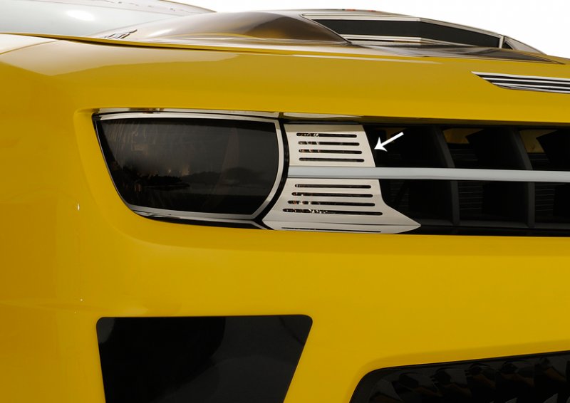 Camaro All Models 10-13 Turn Signal Cover Polished 4pc Front Bumper