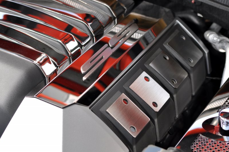 Camaro SS 10-14 factory shroud Fuel Rail Covers Polished "SS"