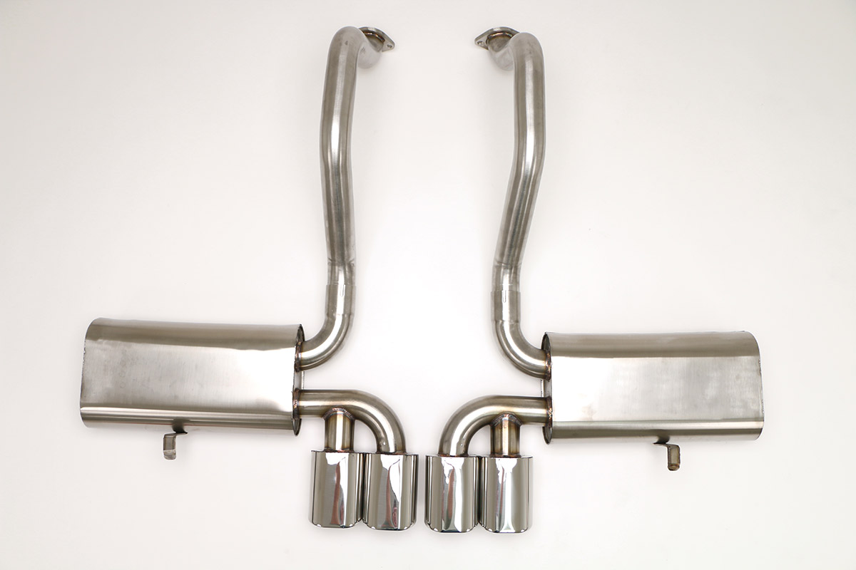 Chevy Corvette C5 Route 66 Exhaust (Oval Tips) Billy Boat Exhaust 4 1/2'' Qd Oval Tips