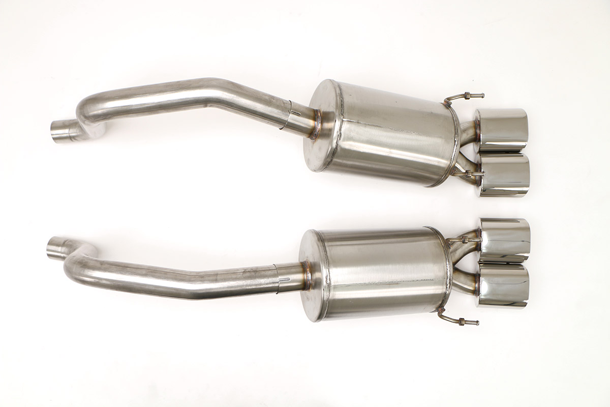 Chevy C6 Corvette PRT Exhaust (Includes Grandsport) (Oval Tips) Billy Boat Exhaust 4 1/2'' Qd Oval Tips