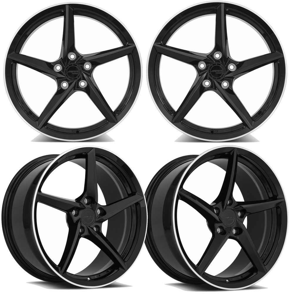20-25+ C8 Corvette F25 19x8.5" & 20x11" Forged Wheels Front & RearGloss Black W/
