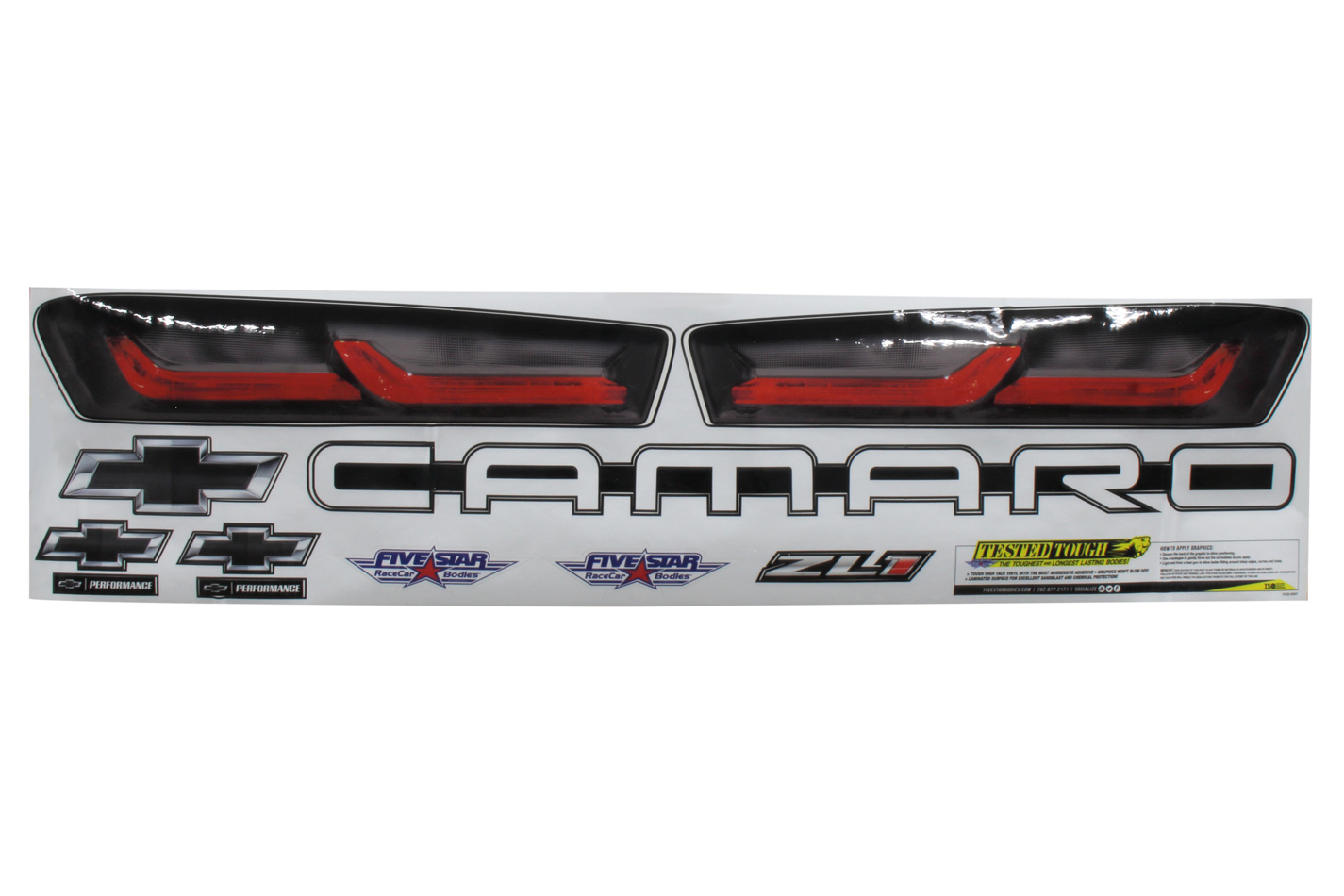 Fivestar Laminated Protective Coating Graphics - Chevrolet Camaro