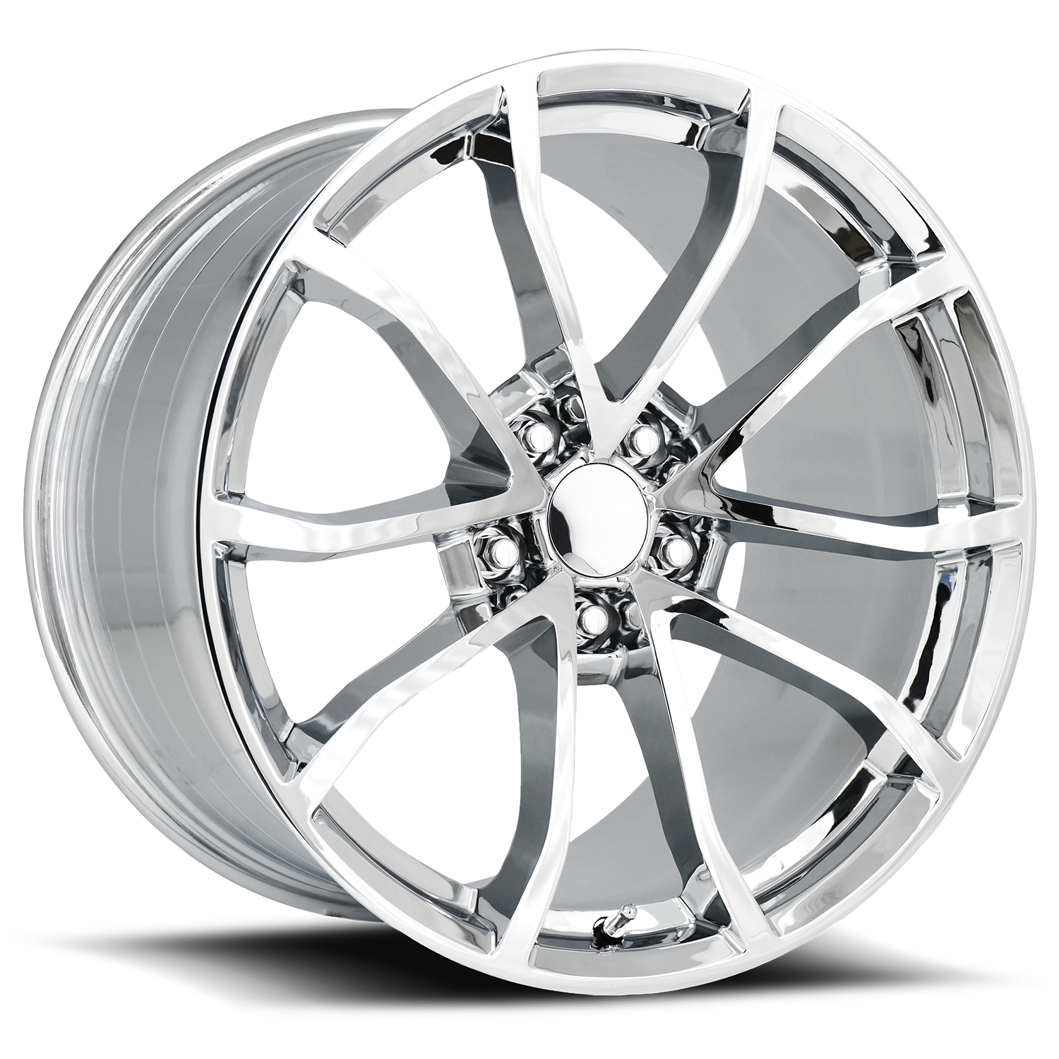 C6 Corvette CUP REPLICA Wheels FR 25F Flow Formed, 19x10 CHROME Finish