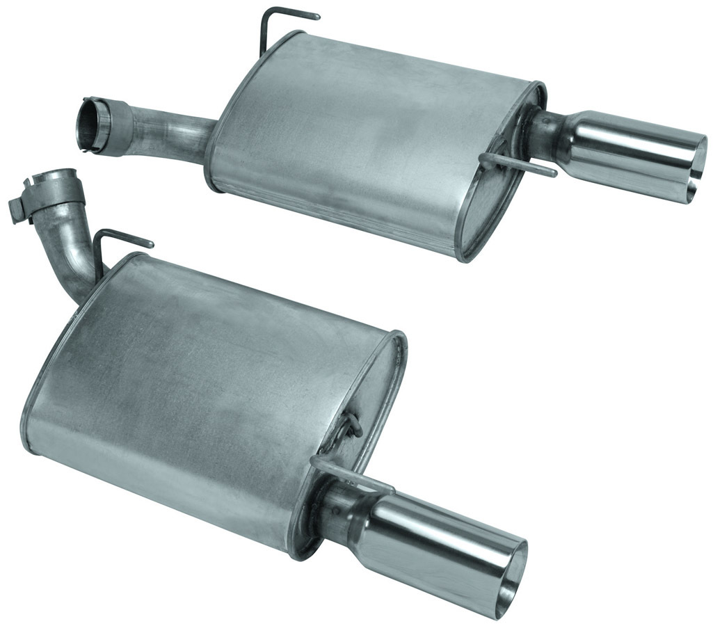FORD Exhaust System, Special Edition, Axle-Back, 3-1/2" Tips, Stainless, Natural, GT, Ford Mustang 2005-09, Kit